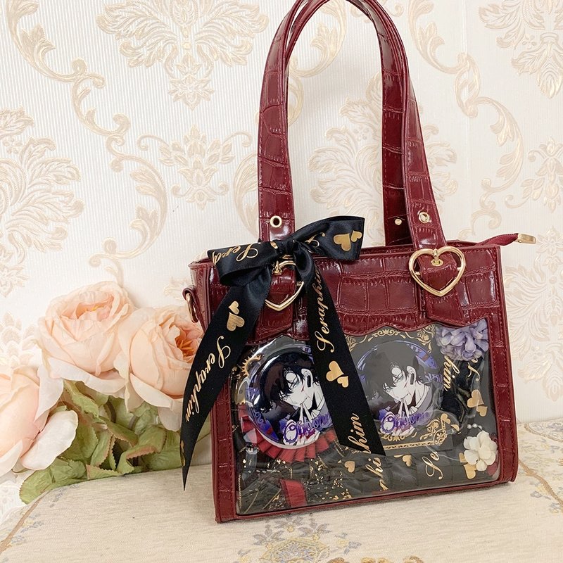 Crocodile Pattern Lace Ita Bag Totes