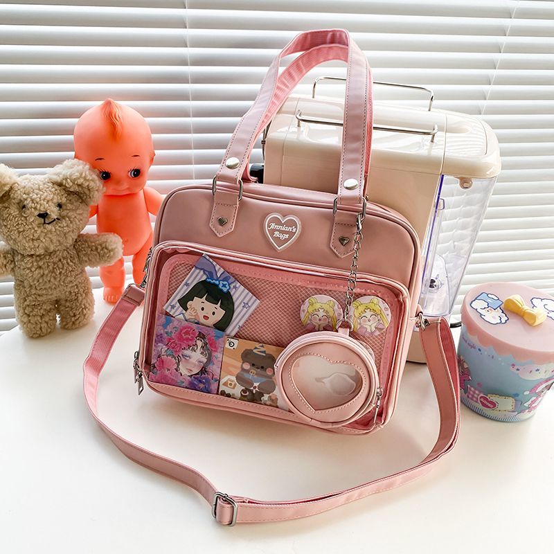 Kawaii Candy Color Ita JK Lolita PU Crossbody Shoulder Bag Crossbody Ita Bags