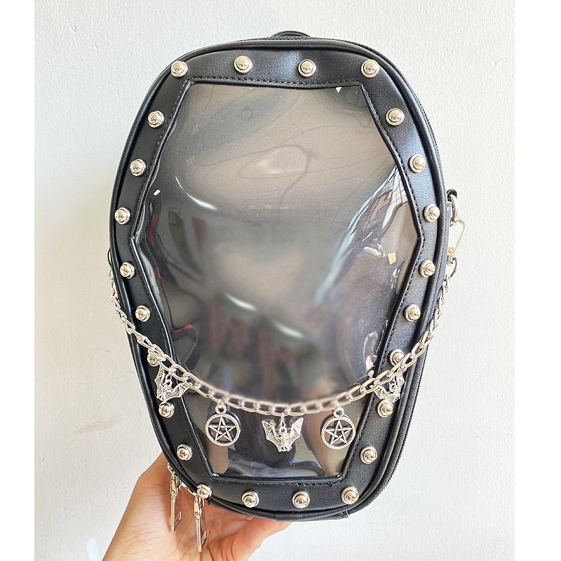 Gothic Punk Coffin Shape Ita Bag Doll Bags