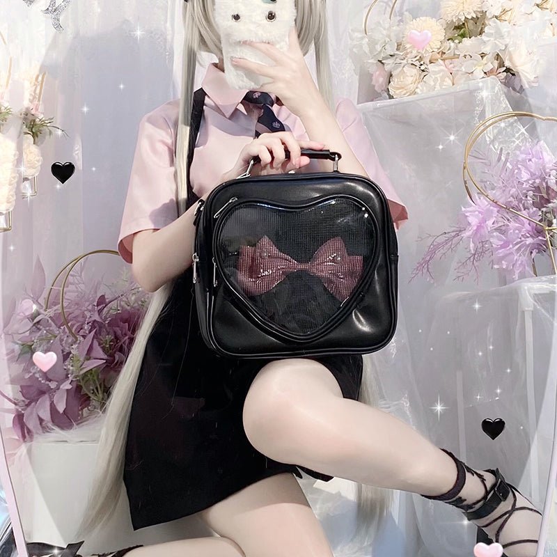 Heart Korean Tote Bag Ita Backpacks