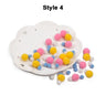 DIY Multicolor Pompom Hairball - Ita bag Decorations Pom Poms