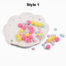 DIY Multicolor Pompom Hairball - Ita bag Decorations Pom Poms