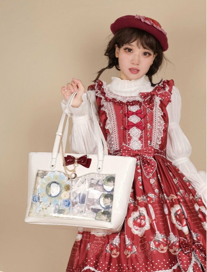 Large Kawaii Lolita Sweet JK Girls Student Shoulder School Bag Shoulder Bags