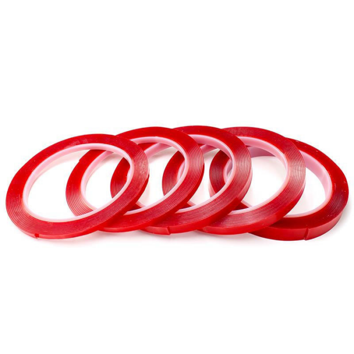 Clear Double Sided Sticky Tape with Red Backing Craft Tape Other