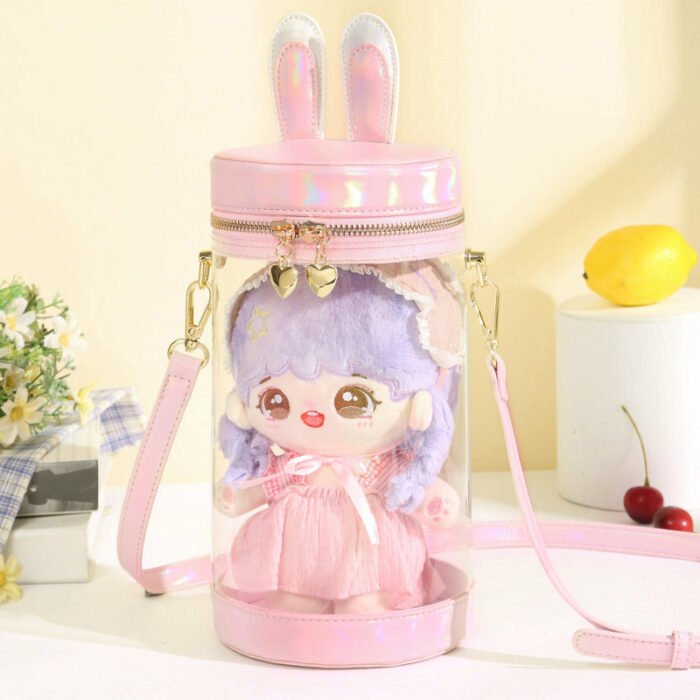 Mini Doll 15cm 10cm Transparent Rabbit Ita Bag Doll Bags