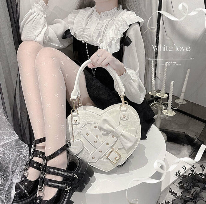 Gothic Lolita Heart Ita Handbag Shoulder Bag Totes
