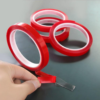 Clear Double Sided Sticky Tape with Red Backing Craft Tape Other