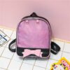 Bowknot Candy Color Pins Display Backpack Bag Ita Backpacks