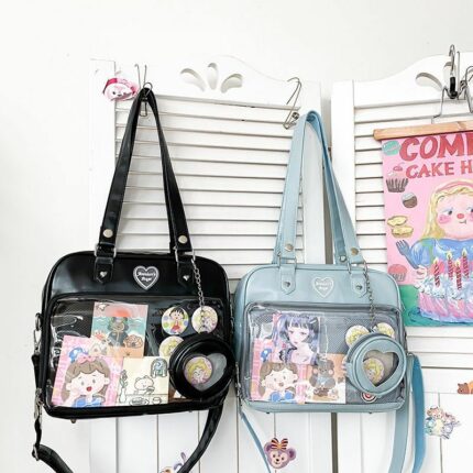 Kawaii Candy Color Ita JK Lolita PU Crossbody Shoulder Bag Crossbody Ita Bags