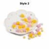 DIY Multicolor Pompom Hairball - Ita bag Decorations Pom Poms