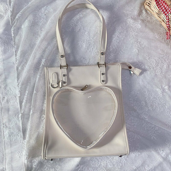 Summer Heart Transparent Itabag Shoulder Bags